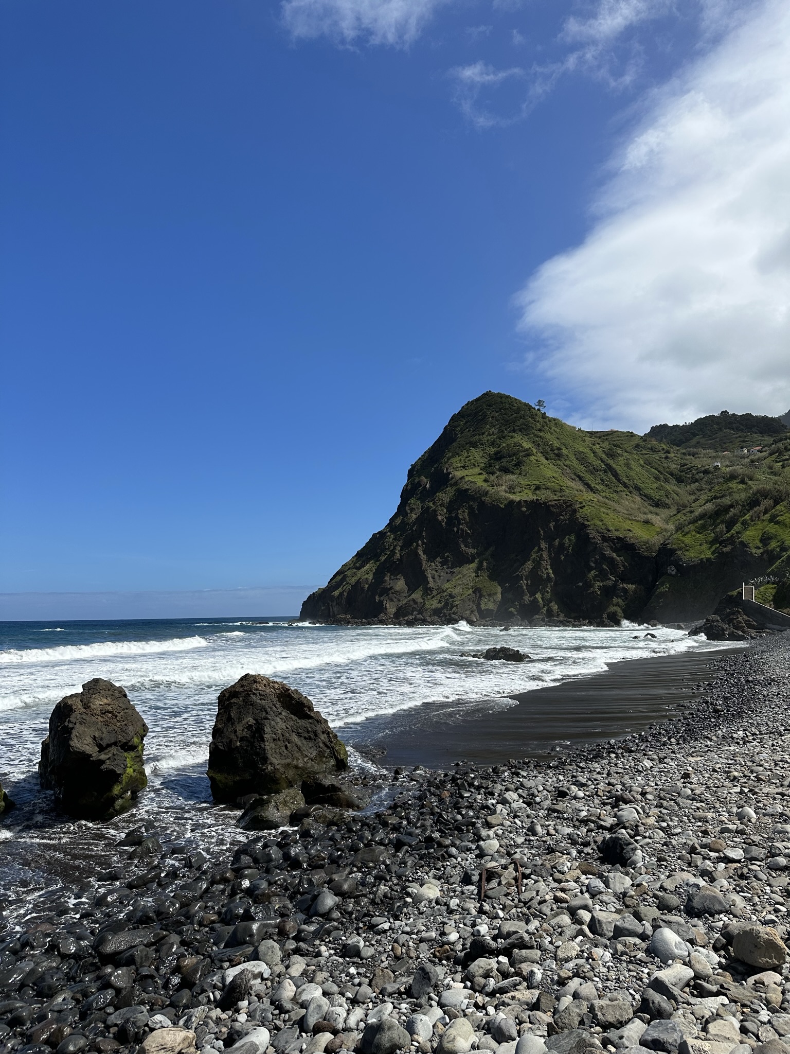 Praia da Maiata Beach in Porto da Cruz - Beach & Water showing the main attraction and surrounding landscape