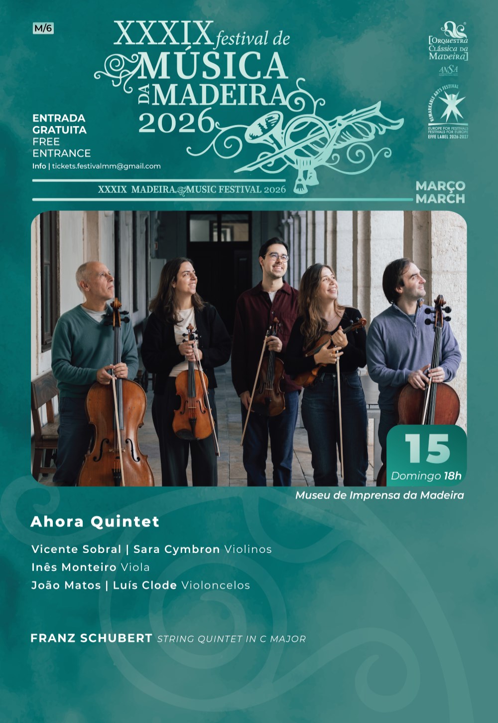 Ahora Quintet - Madeira Music Festival 2026