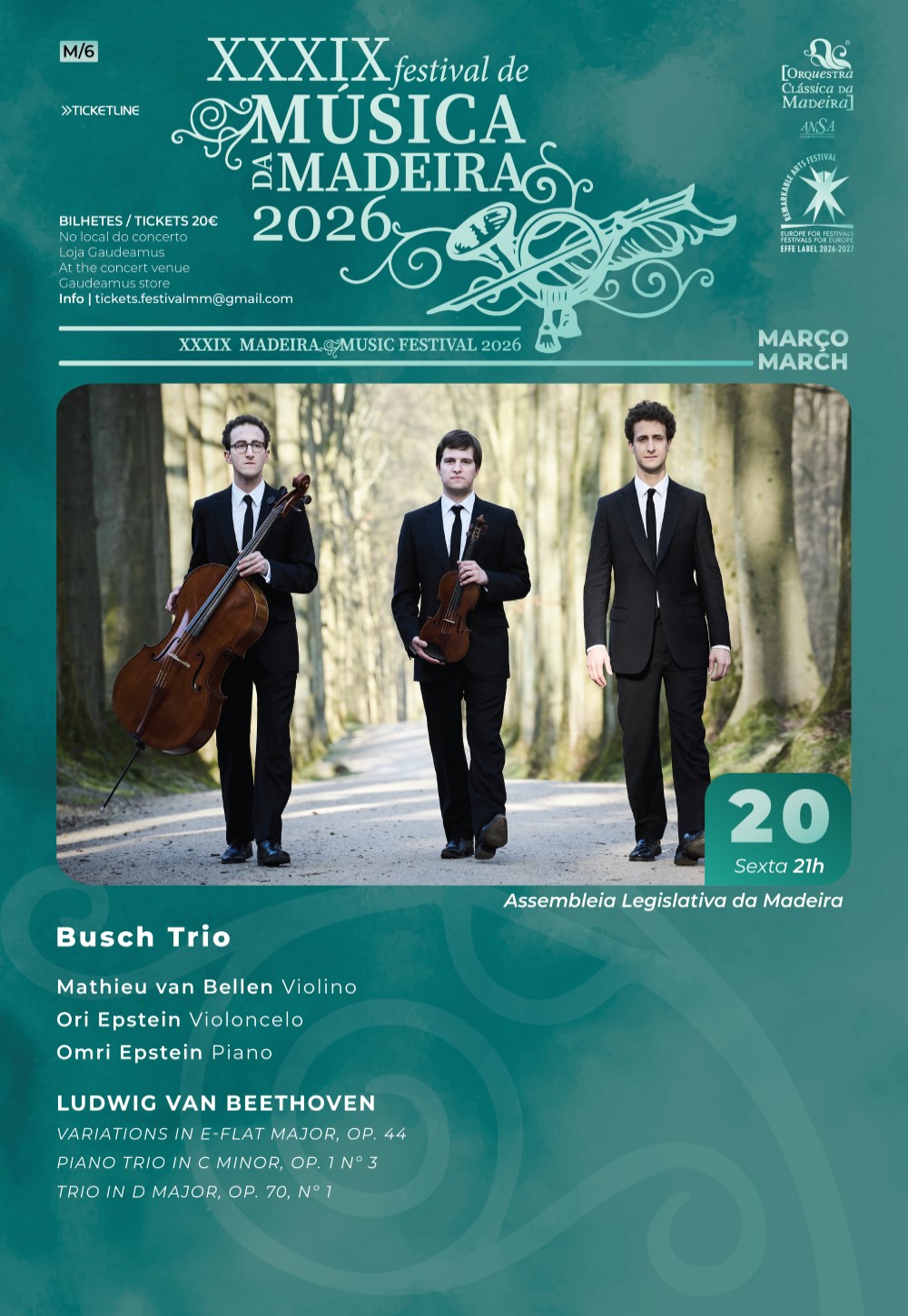 Busch Trio - Madeira Music Festival 2026