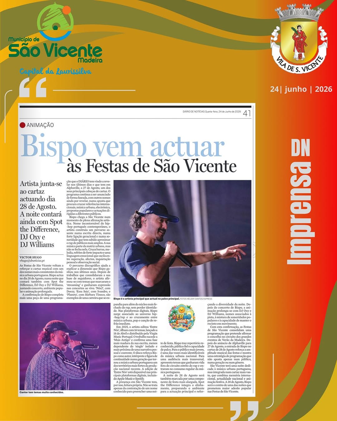 Festas de So Vicente 2026
