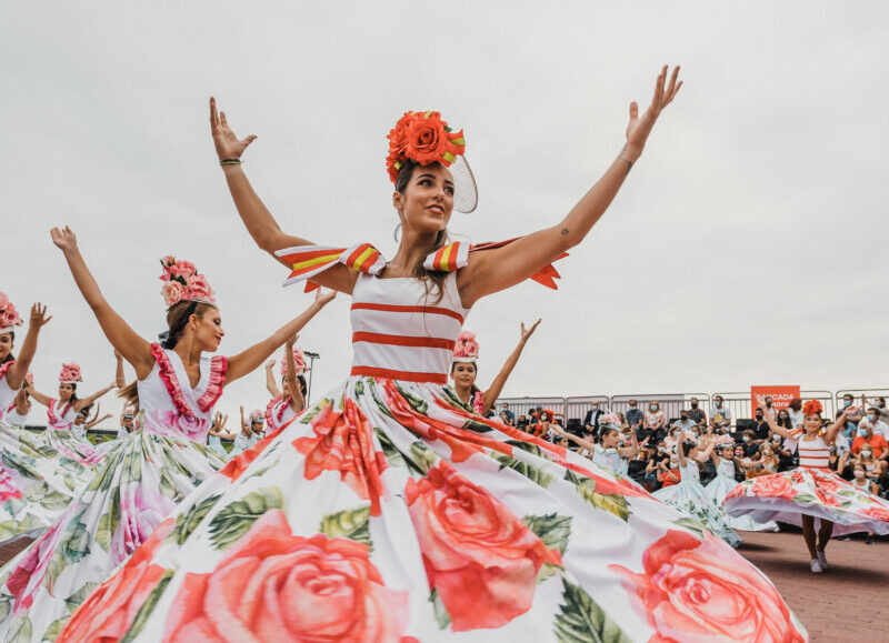 Performances by the Flower Groups